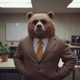 a man with a beard in a suit and tie