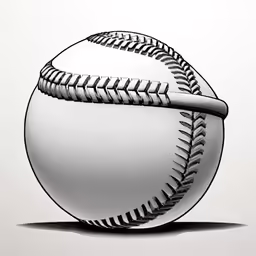 an image of a baseball ball with a baseball bat