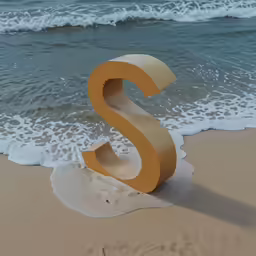 an unusual type of sculpture sits on the beach