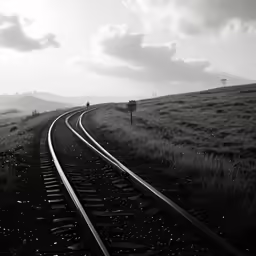 a long track with many rails running through it