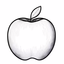 an apple with a leaf on top,an apple with a leaf on it