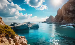 there are many small rocks that are by the ocean