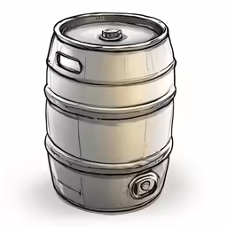 an illustration of a barrel or wine or beer barrel