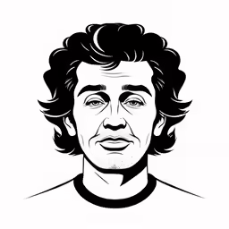 a black and white portrait of a young man
