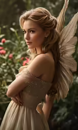 an image of a woman with big wings
