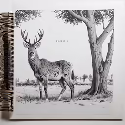 a photo of an adult deer in the wild