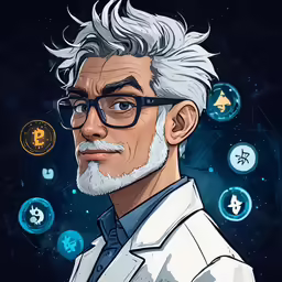 an older man wearing glasses and a beard