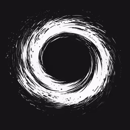 a circle made up of different black dots