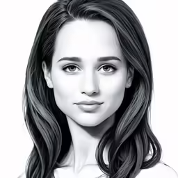 the portrait of a woman is taken from behind