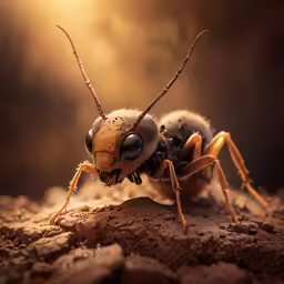 a close up of a bug with very long antennae