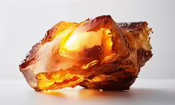 a piece of tin foil with fire coming out of it