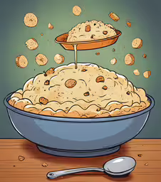 a large pie in a dish with two spoons on it,a pie with icing sprinkled on the crust