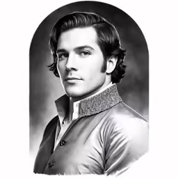 a portrait of a young man with a necktie
