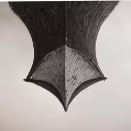 an artistic artwork titled black and white umbrella