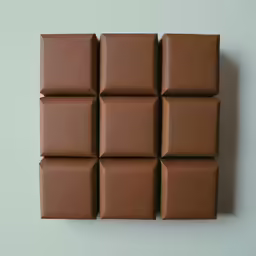 a brown box sitting in the middle of a wall