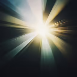 a close up of a person looking at the sunlight