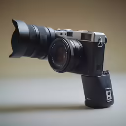 a small camera sitting on top of a table