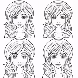 different hair styles from the book, girls