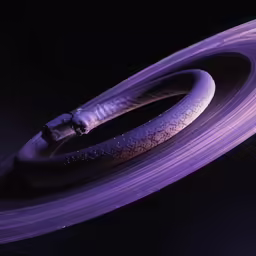 a white object with some very big rings