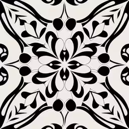 a black and white geometric design on a white background,a black and white image with an artistic design in the middle,an artistically designed design with black and white,an abstract geometric pattern made from black and white ink,an artistic design in black and white is seen