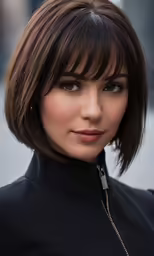 an image of a woman with long bangs