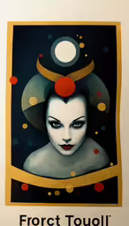 an art print depicting a woman in the middle