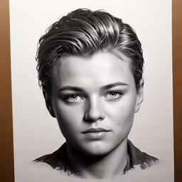 this is a portrait of a woman with short hair