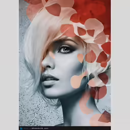 a beautiful young woman with blond hair posing for the camera