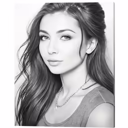a beautiful young lady in a photo