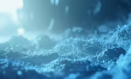 a closeup of some very blue and green stuff