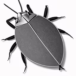 the image shows a bugs on top of another