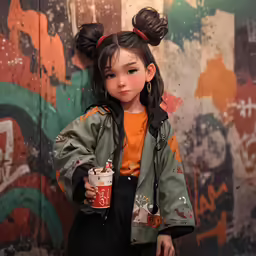 the doll is dressed as an adorable girl
