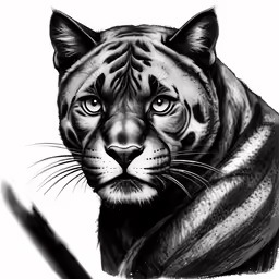 an illustration of a tiger wearing a scarf