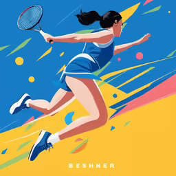 a woman that is holding a tennis racket in her hand