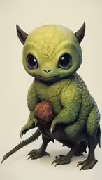 this is a fake green devil sitting