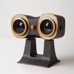 a little camera made out of some metal