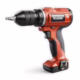 a cordless power drill is on display