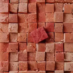 a bunch of bricks are sitting next to each other