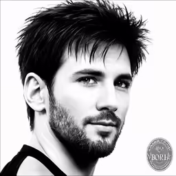a young man with a shaggy mohawk and a short beard