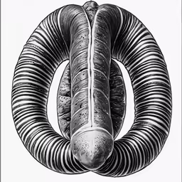 a large spiral is in the shape of a ring