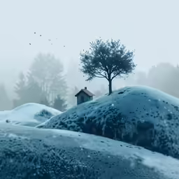 this is an image of some very big hills