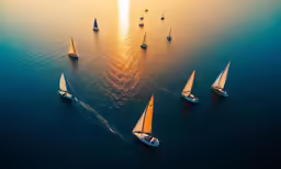 a bunch of boats that are in the water