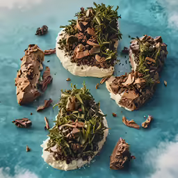 different type of food sitting on a plate