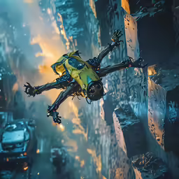 there is a man in the air with two wheels