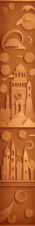 an image of a paper cut up landscape