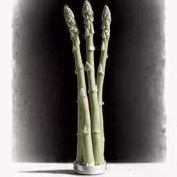 a bunch of stalks are in a small vase