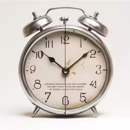 an alarm clock is seen in this photo