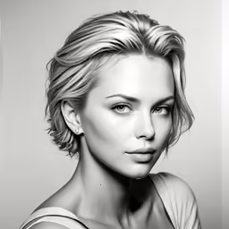 a black and white photo of a beautiful woman