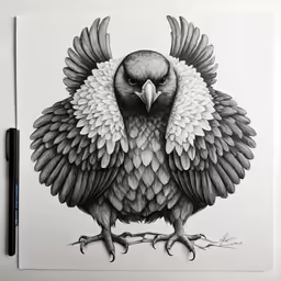 an eagle that is sitting on the edge of a sheet