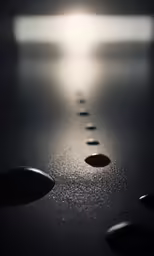 many small dots are being observed on the surface